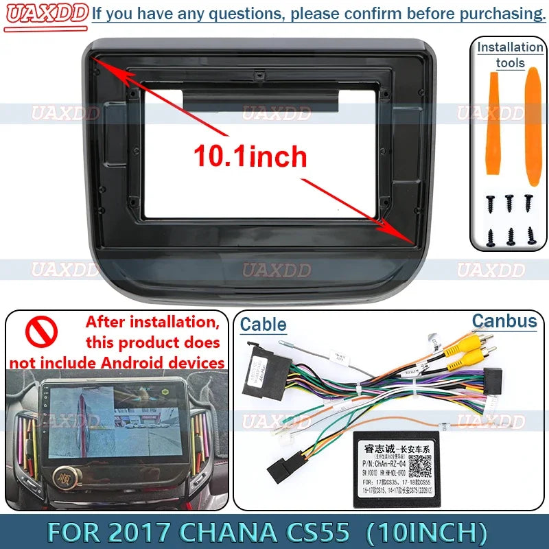 FOR 2017 CHANA CS55 10INCH Radio Android Stereo Frame Panel Fascia Dashboard Audio Multime