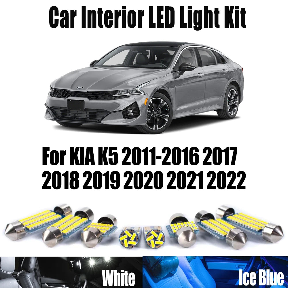 LED Interior Light Kit for KIA K5 2011-2016 - Canbus Dome Map Door Trunk Bulbs | AUTOKITSHOP