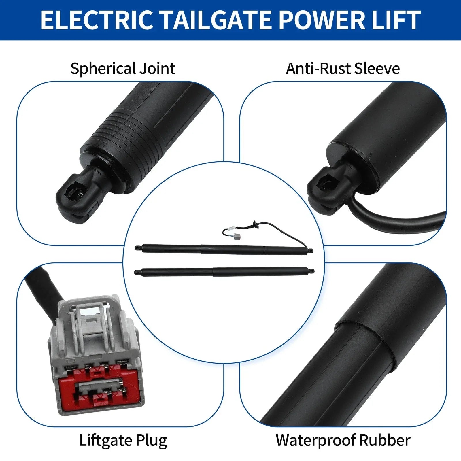 Tailgate Gas Spring Struts For 2012-2019 Tesla Model S Tailgate Power Lift Supports 600661 | AUTOKITSHOP