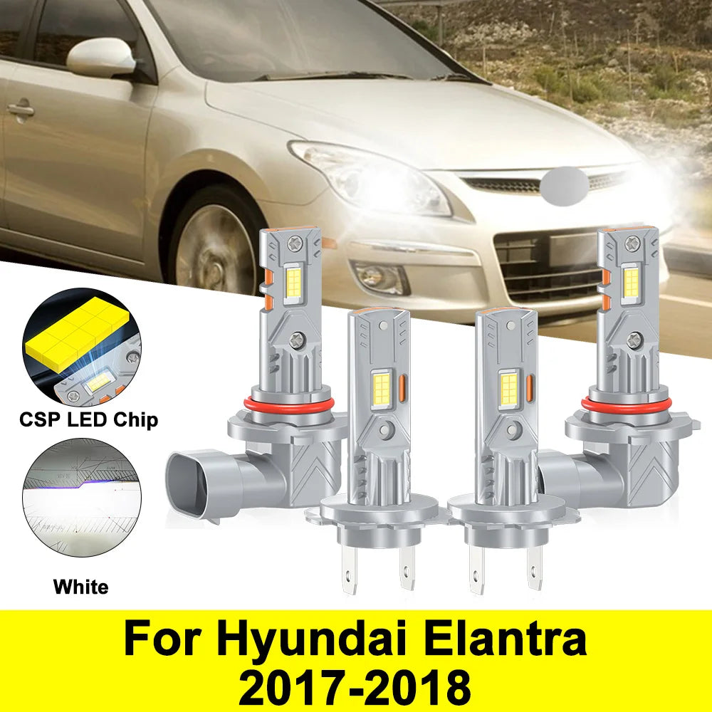 30000LM Canbus Car LED Headlight 6000K CSP Chips High Low Beam Super Bright 12V For Hyunda