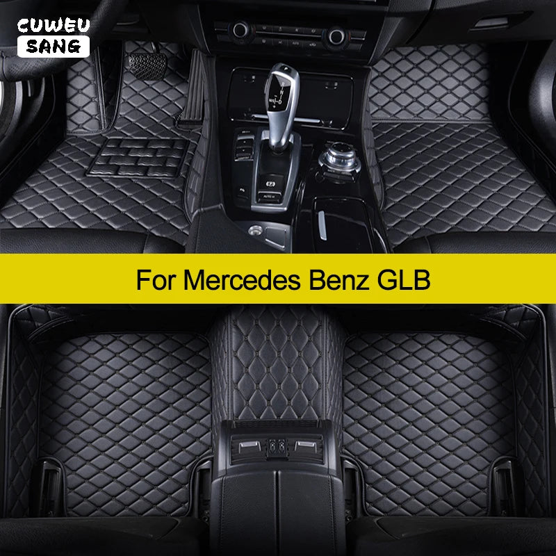 CUWEUSANG Custom Car Floor Mats For Mercedes Benz GLB X247 2019-2023 Auto Carpets Foot Coc | AUTOKITSHOP
