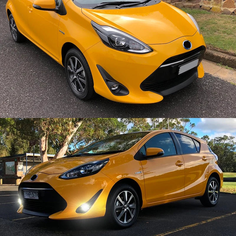 Led Fog Lamp DRL For Toyota Aqua Prius 2018 2019 Daytime Running Light Angel Eyes Front Bu | AUTOKITSHOP
