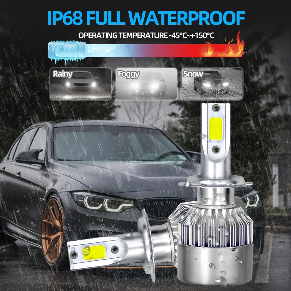 40000LM LED Car Headlight Bulbs H1 H7 Canbus Auto Lamps 6000K 12V Car Light For DACIA Sand