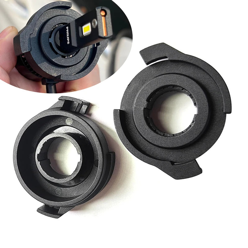 H7 Adapter Holder for Alfa Romeo VW Passat B6 Magotan Ford Escap Kuga LED Headlight Lamp R
