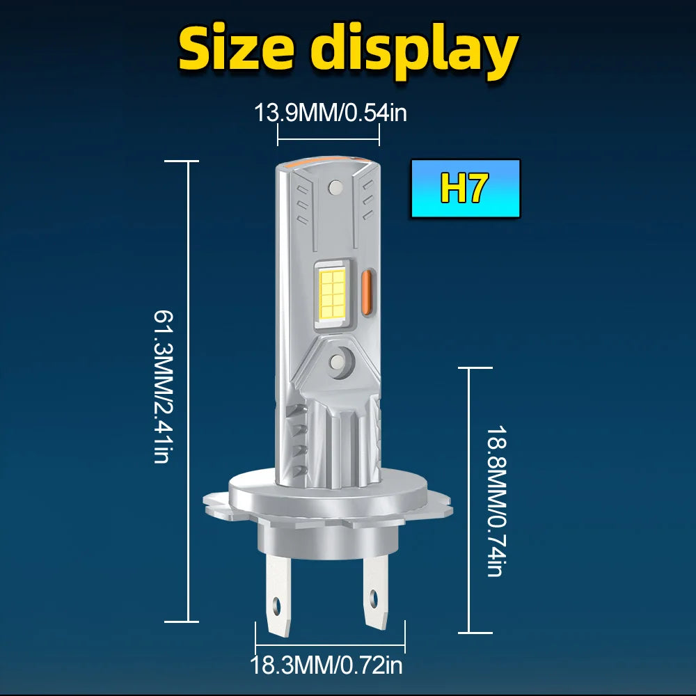 Auto Led Headlight Light Bulb LED Headlight Mini 30000LM 6000K Cool White For Kawasaki KLR