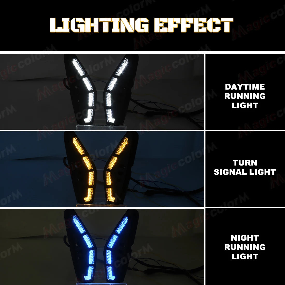 LED DRL For Honda Civic 2025 Daytime Running Lights Turn Signal Fog Lamps White Yellow Blu | AUTOKITSHOP