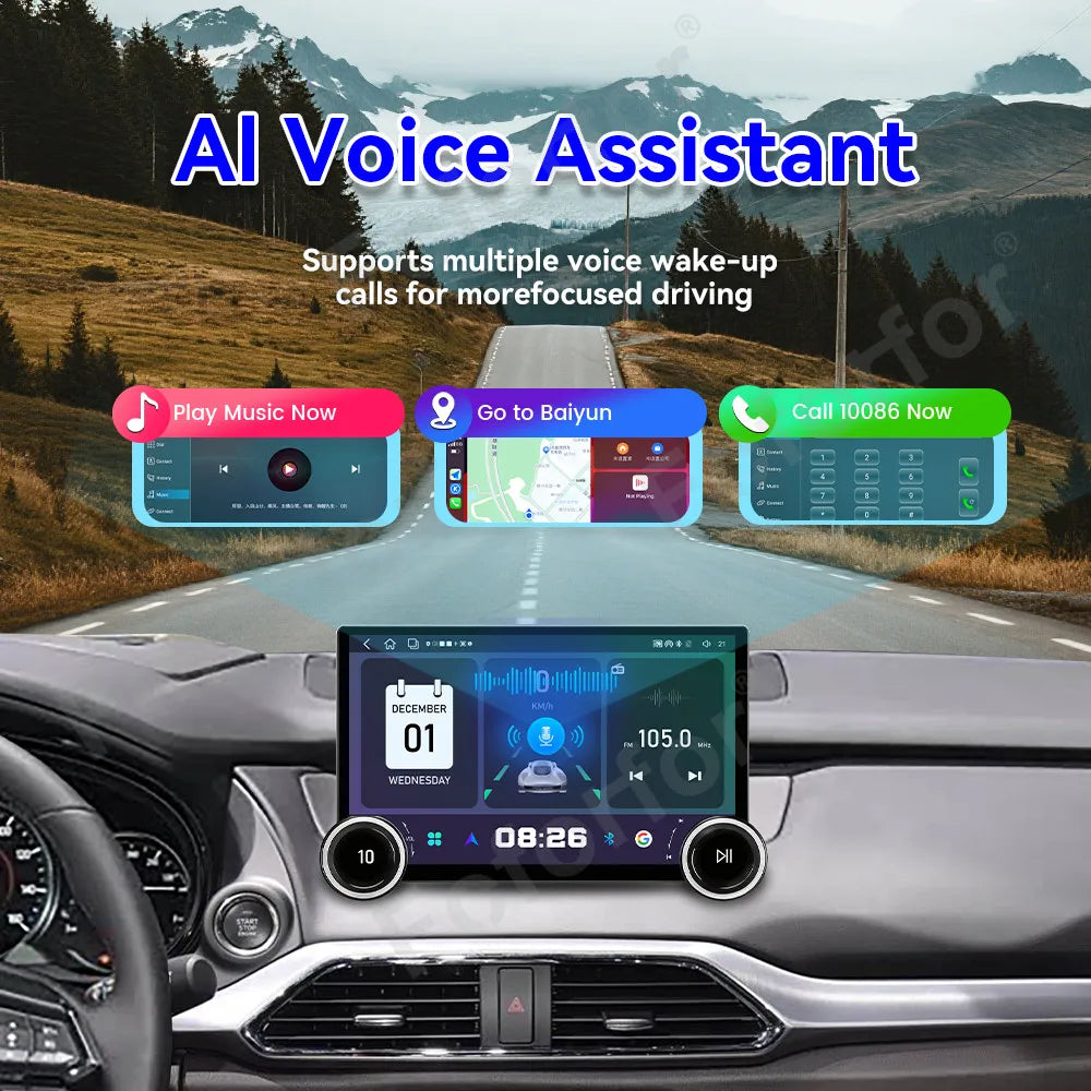 11.5 Inch Android 15 HD Touch Wireless CarPlay Modern Upgraded Android Auto GPS Car Radio