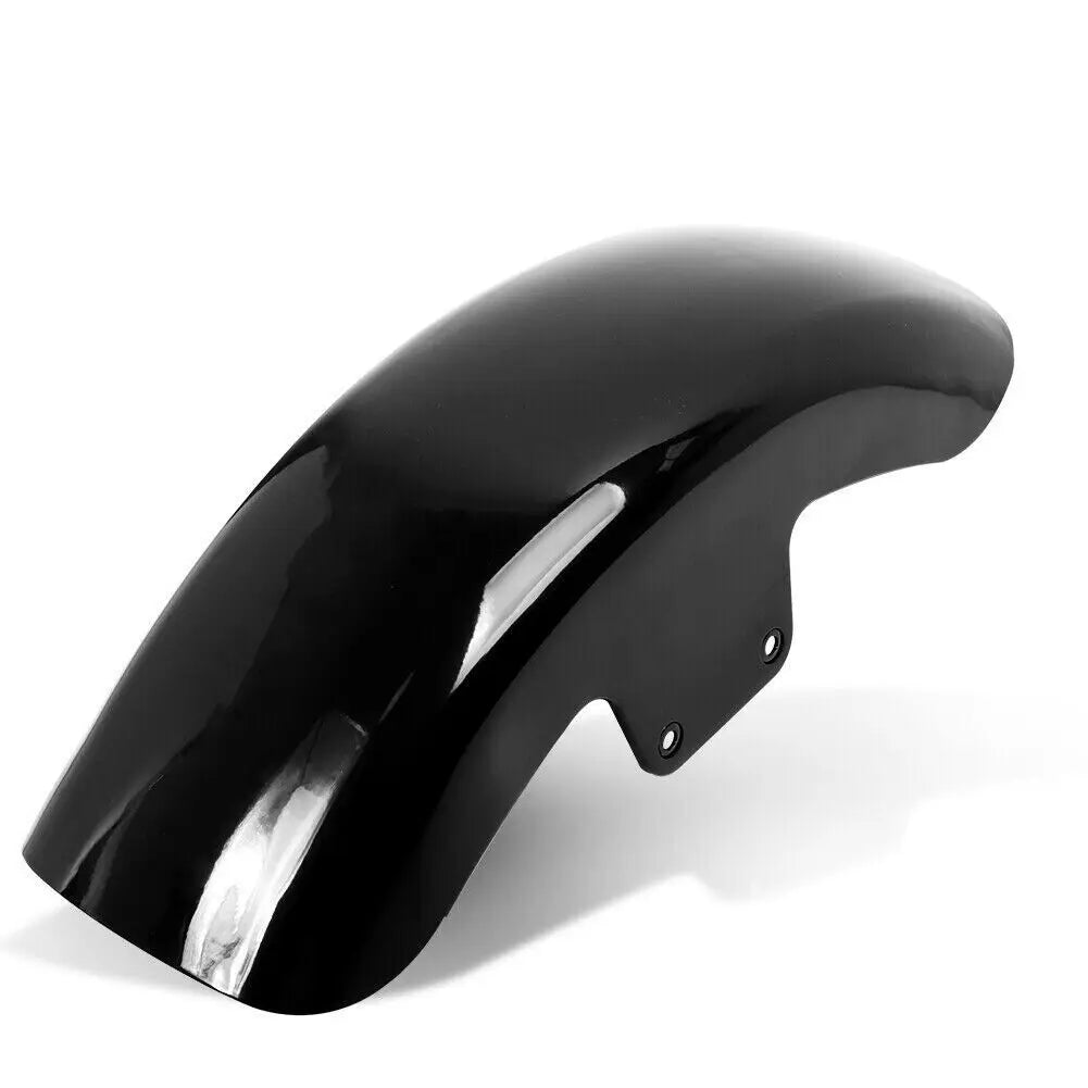 Motorcycle Gloss / Matte Black Front Fender Mudguard Cover Protector For Harley Softail Slim FLS - Automotive LED Light
