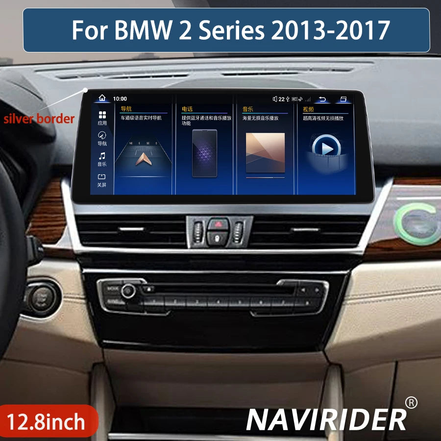 Android 14 GPS BT CarPlay For BMW 2 Series 2013-2017 Car Multimedia Video Player Head Unit