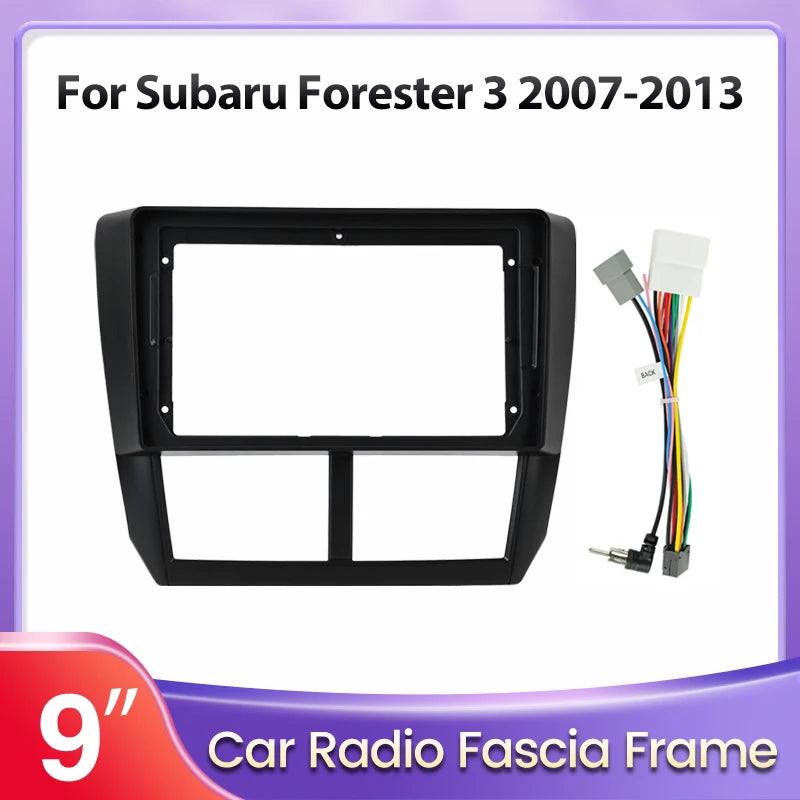 9 Inch Car Radio Frame Adapter for Subaru Forester Xv Levorg 2008-2012 Android Headunit Fa | AUTOKITSHOP