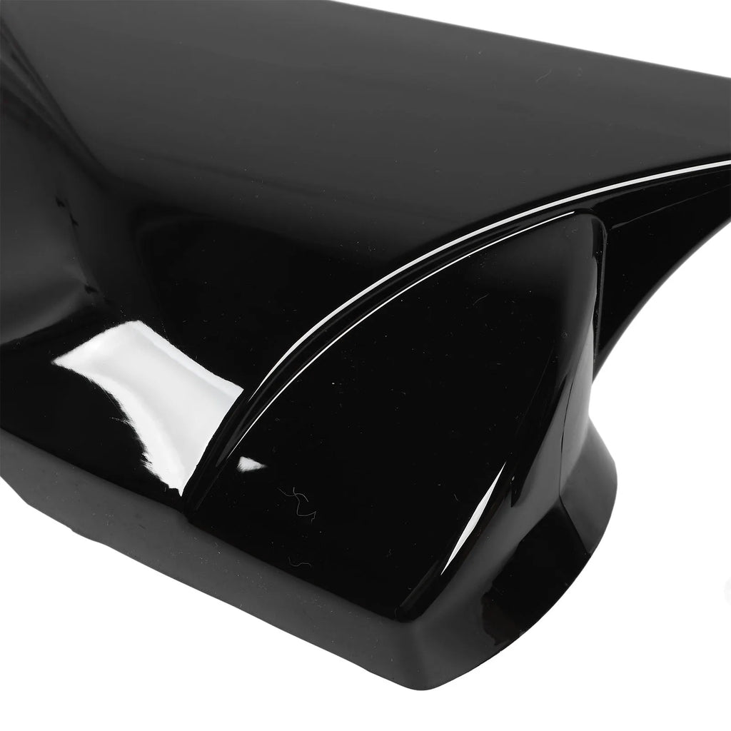 2Pcs Car Side Mirror Cover Rearview Mirror Gloss Black Side Mirror Cover Housing Replacement for - Automotive LED Light