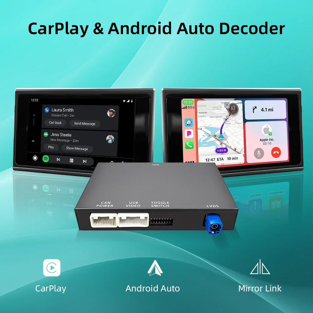 ANYFAR Wireless Carplay Android Auto Interface Retrofit Kits For Audi A6 C7 A7 2012-2016 R | AUTOKITSHOP