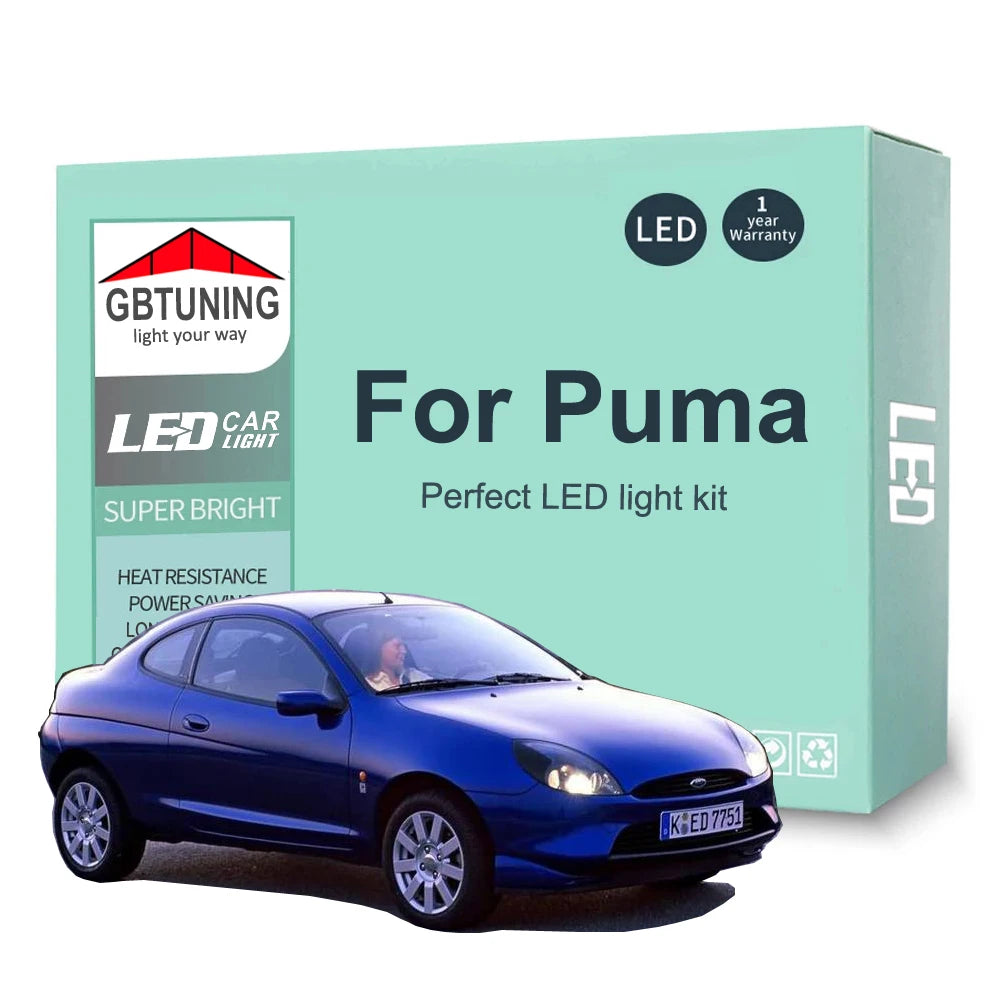 8-Piece LED Interior Light Kit for Ford Puma - Canbus Error-Free Bulbs | AUTOKITSHOP
