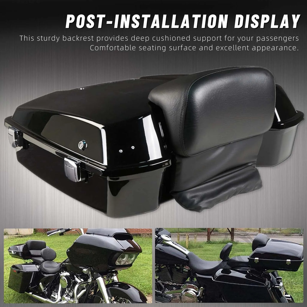 Motorcycle Chopped Razor Tour Pack Backrest Pad Trunk Backrest Pads Backrest Pad For Harley Tour - Automotive LED Light