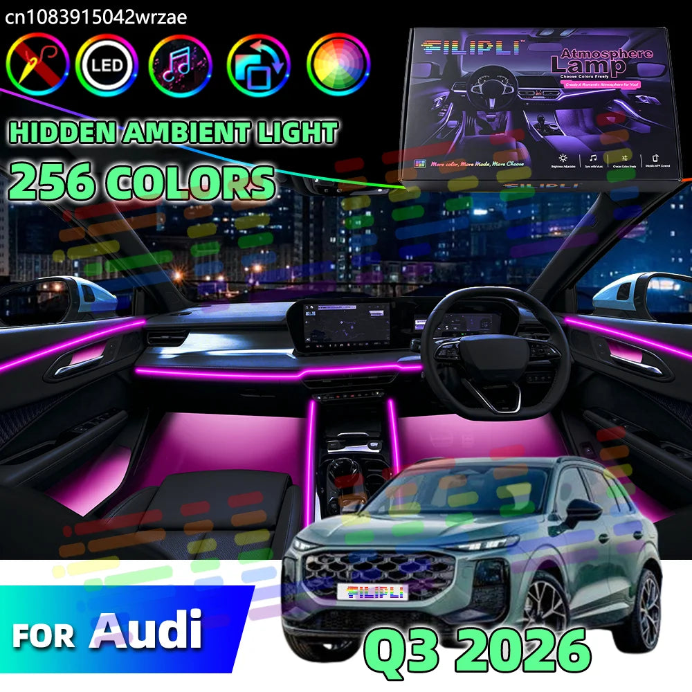 64 RGB - Ambient Light - for Audi Q3 F3 - Car Interior Lighting | AUTOKITSHOP