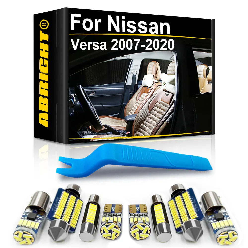 LED Interior Light Kit for Nissan Versa 1 2 Note - Canbus Error-Free Bulbs | AUTOKITSHOP