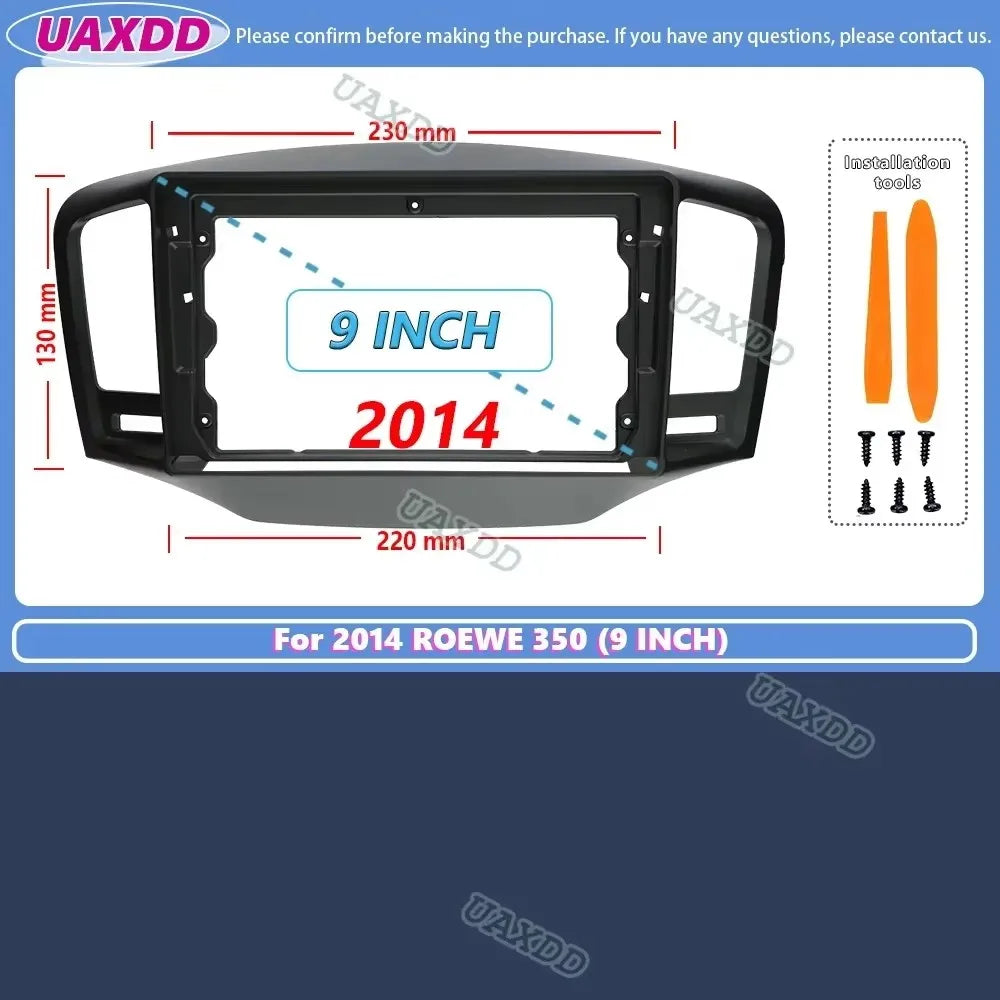 FOR 2010-2014 ROEWE 350 9 10.1INCH 2 Din Car stereo radio Android frame Center fascia cabl