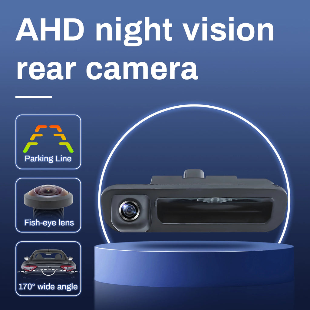 AHD 1080P 170°Trunk Handle Camera For Ford Focus 3 MK3 C MAX 2011-2014 Car Rear View Camer