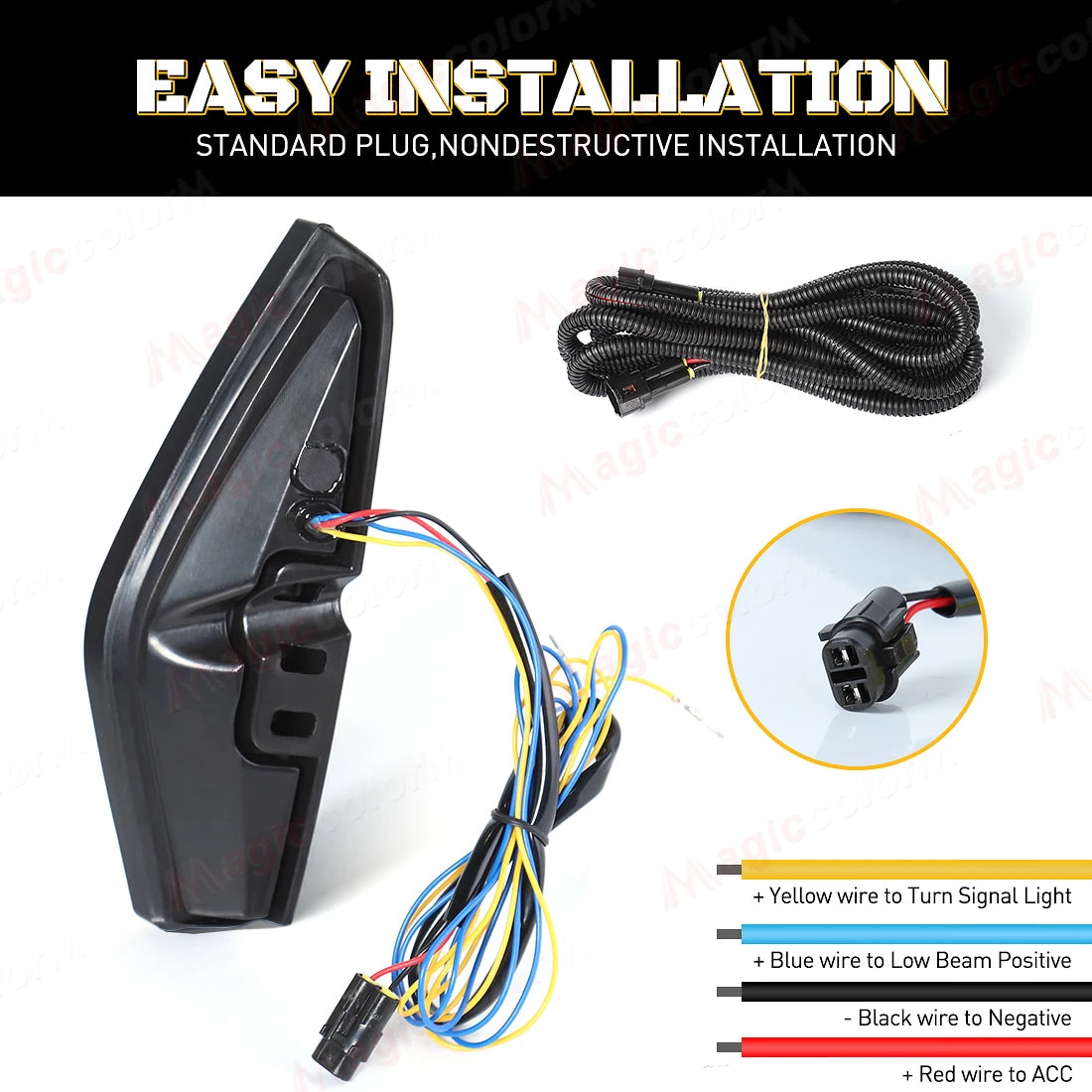 LED DRL For Honda Civic 2025 Daytime Running Lights Turn Signal Fog Lamps White Yellow Blu | AUTOKITSHOP