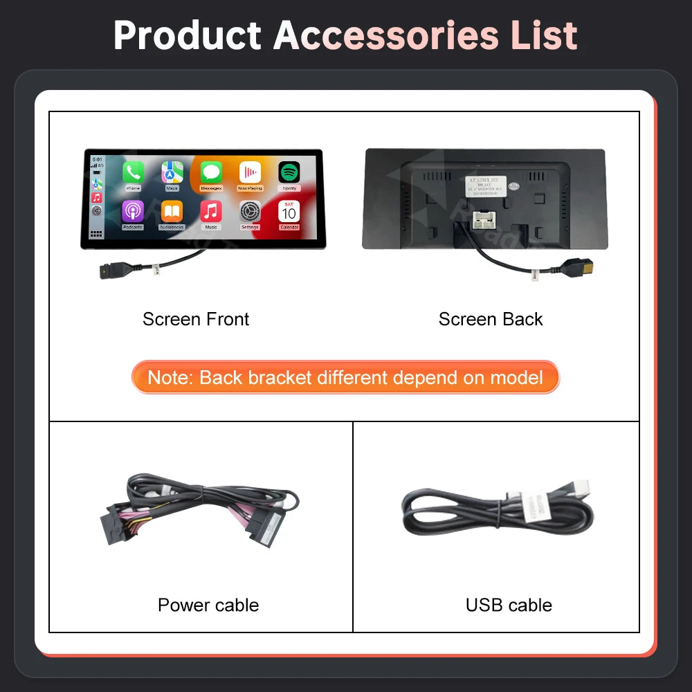 12.3 inch Linux Screen Car Multimedia Display For BMW X1 F48 2015-2022 NBT EVO With Wirele | AUTOKITSHOP