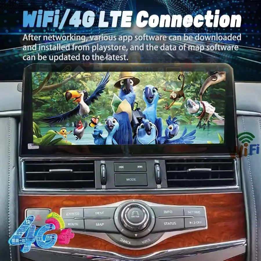 12.1inch For Nissan Patrol Y61 Y62 Infiniti QX80 QX56 Car Radio Android 15 Screen 2din GPS | AUTOKITSHOP