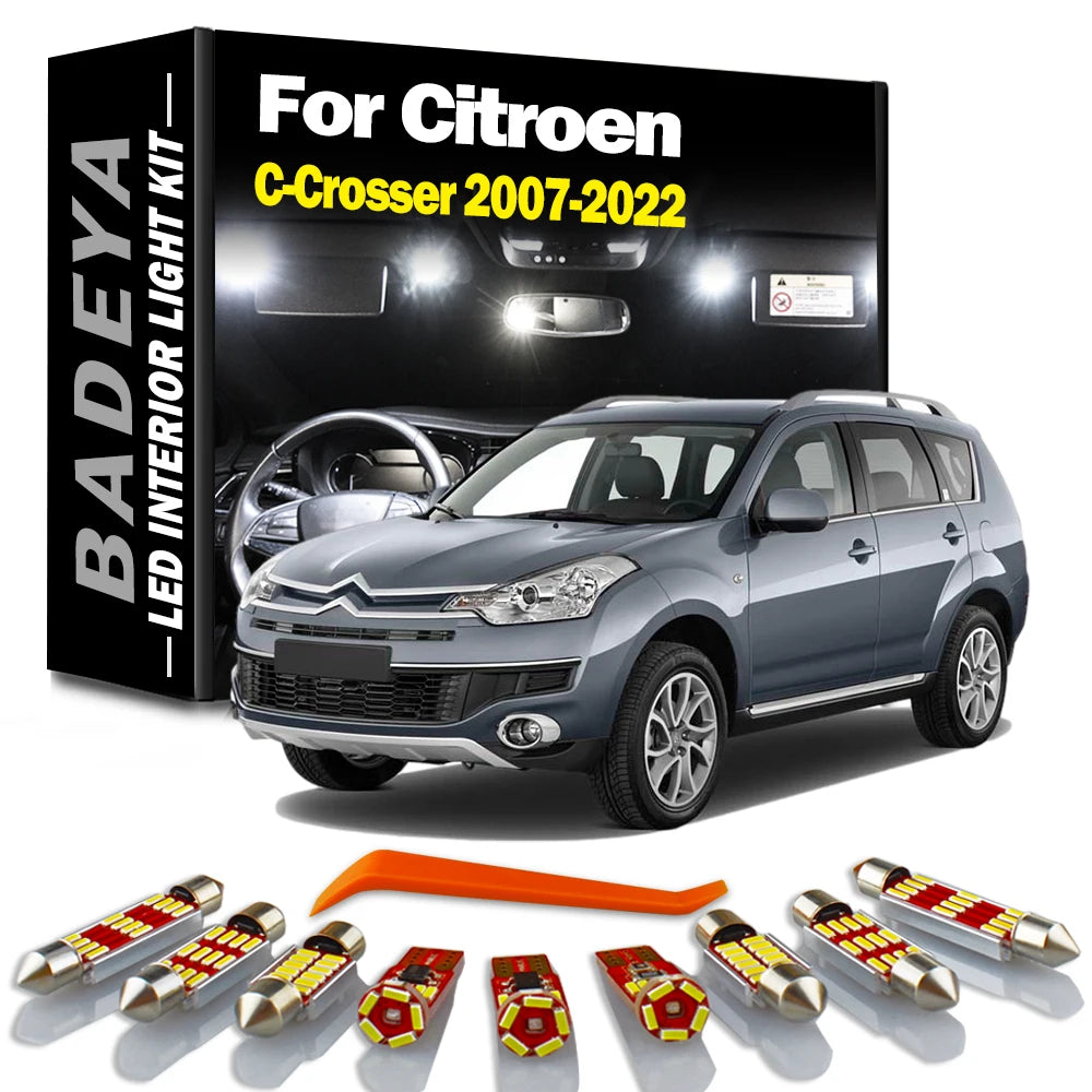 10-Piece LED Interior Light Kit for 2007-2018 - Canbus Error-Free Interior Bulbs
