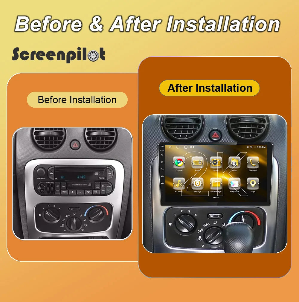 Android 16 For JEEP LIBERTY CHEROKEE 2001 2002 2003 2004 2005 2006 2007 GPS Carplay Car St | AUTOKITSHOP