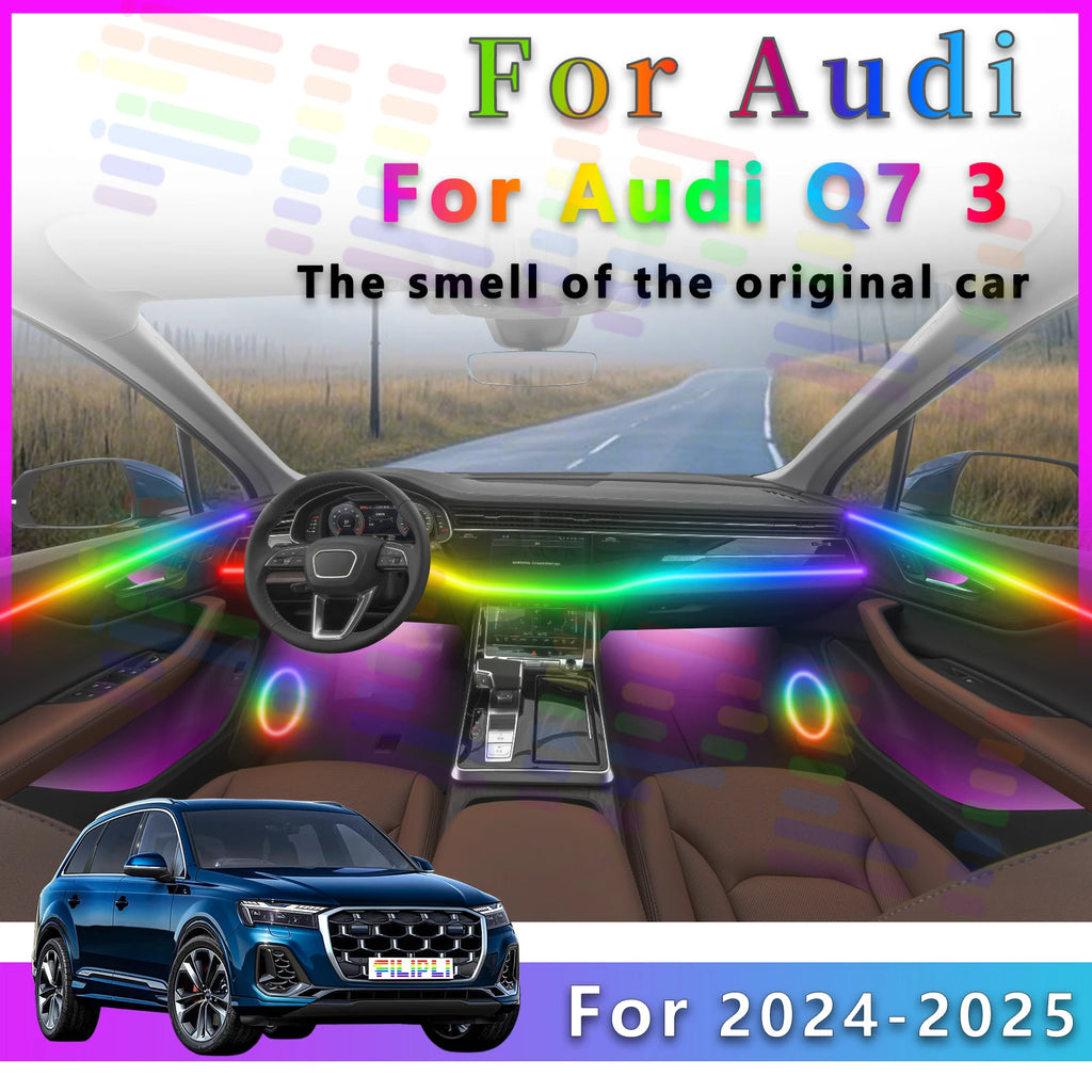 64 Color - Ambient Light - for Audi Q7 - App Control - Car Interior Lighting | AUTOKITSHOP