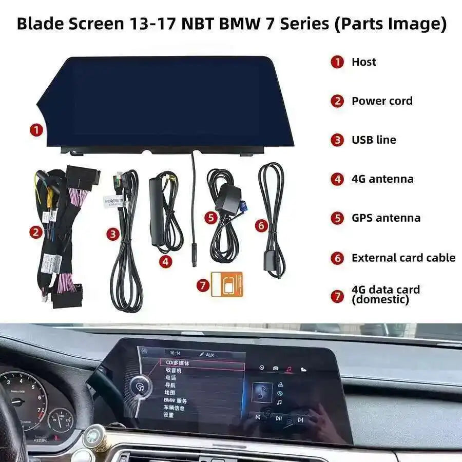 Car Video Multimedia Player Navi BT GPS For BMW 7 Series F01 F02 2011-2017 NBT CIC GPS Car
