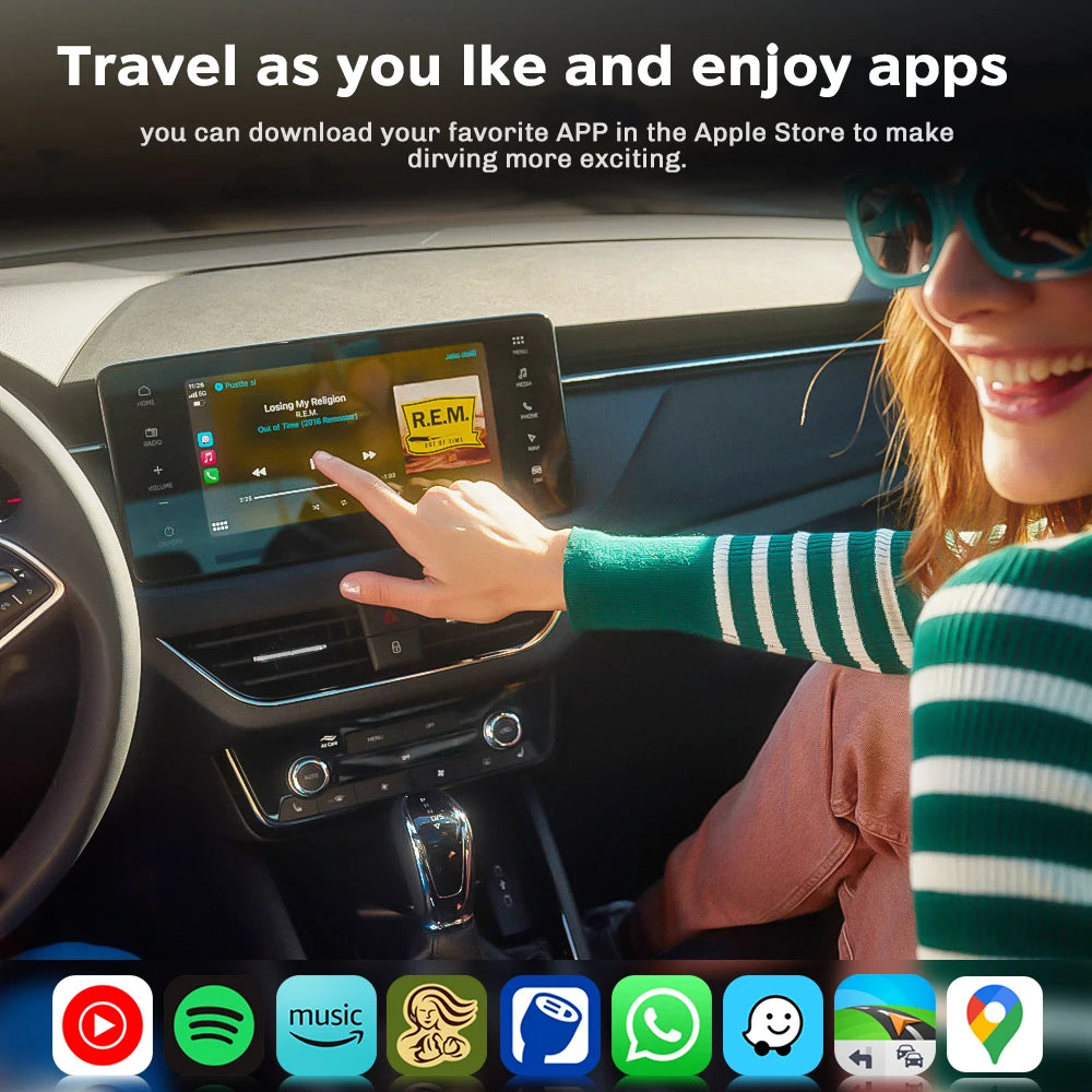 Mini Wireless CarPlay Adapter for Mercedes - Plug & Play Auto-Connect Wired to Wireless Dongle Universal