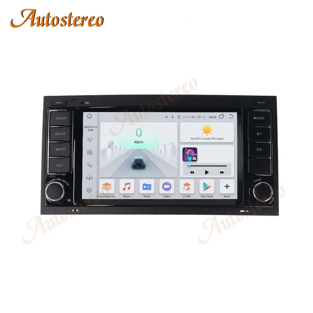 7 '' Android 14 Carplay For Volkswagen TOUAREG 2003-2010 Car GPS navigation Head Unit Mult