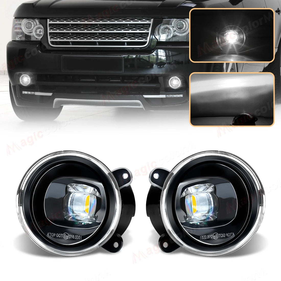 For Land Rover Discovery 2 3 For Range Rover L322 Sport LED Fog Lamps Front Bumper White Y | AUTOKITSHOP