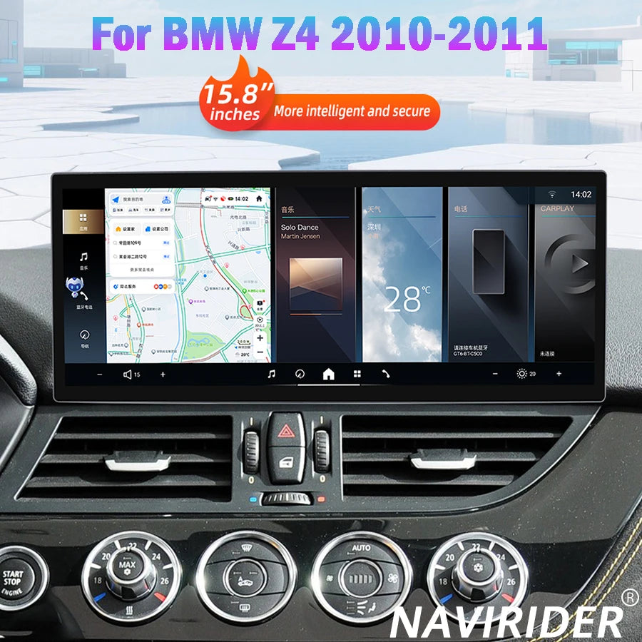 Navigation CarPlay AHD For BMW Z4 2010-2011MW 15.8Inch Android 15 DSP GPS Screen 4G Video