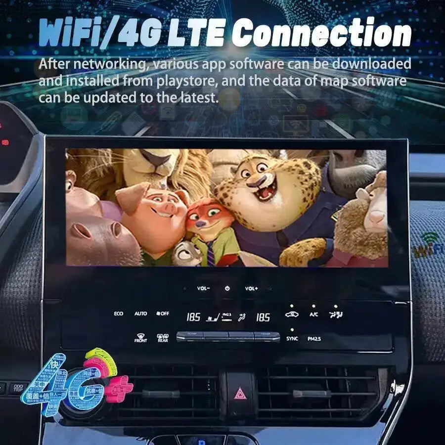 Auto 12.3Inch Radio Screen For TOYOTA BZ4X PLATINUM 2022-2025 Carplay Android 13 Car Navi
