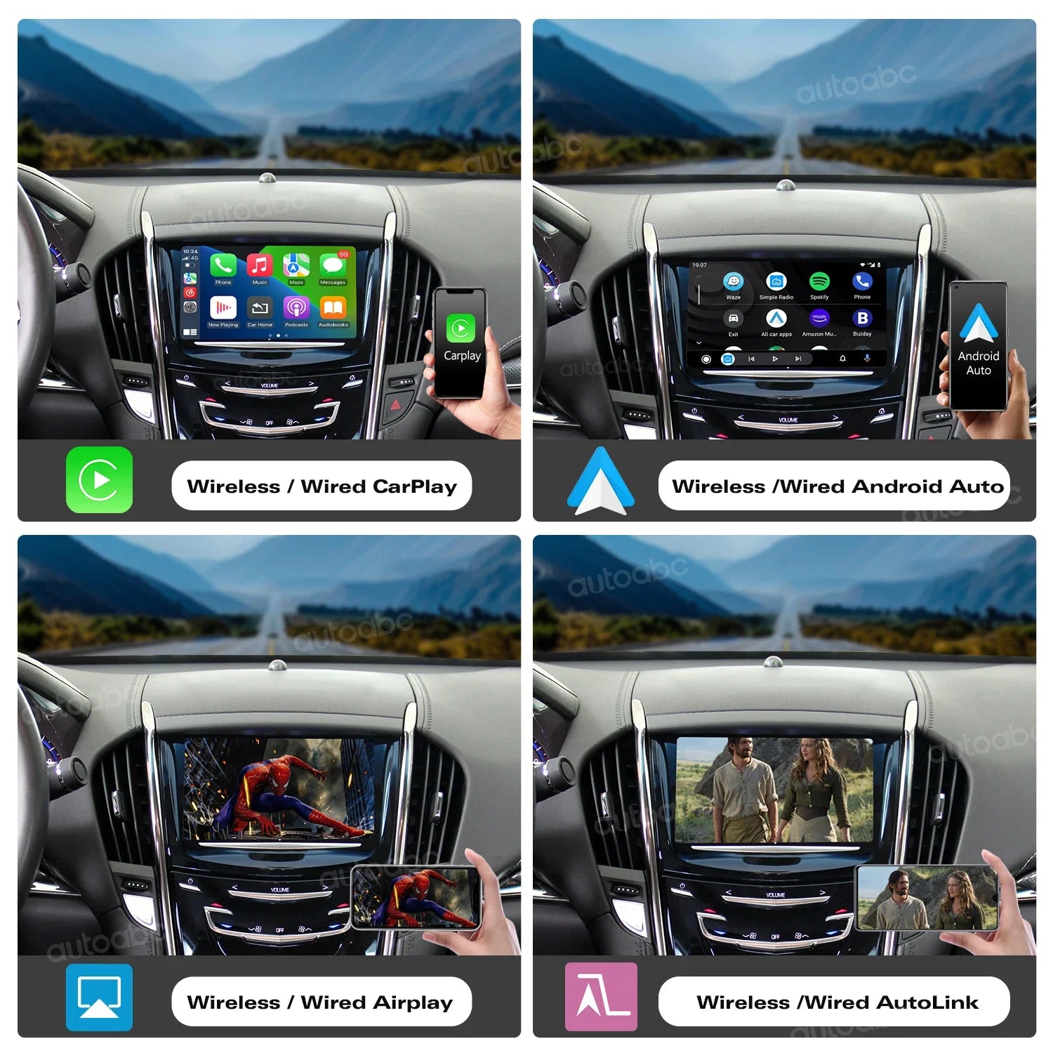 Wireless CarPlay Android Auto for Cadillac XTS,ATS,CTS,SRX 8" HMI 2.0 2.52013-2019 Support | AUTOKITSHOP