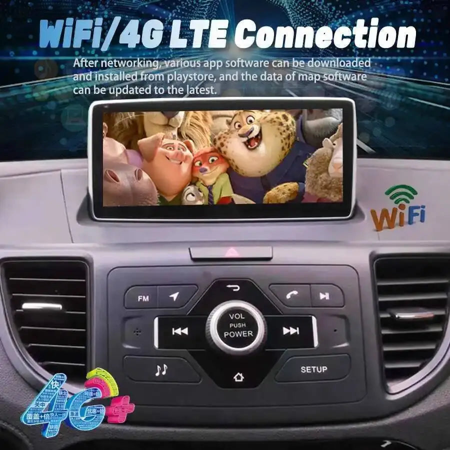 2din Auto Radio 10.25inch Android Auto AHD Touch Screen For Honda CRV CR-V 2012-2015 Carpl