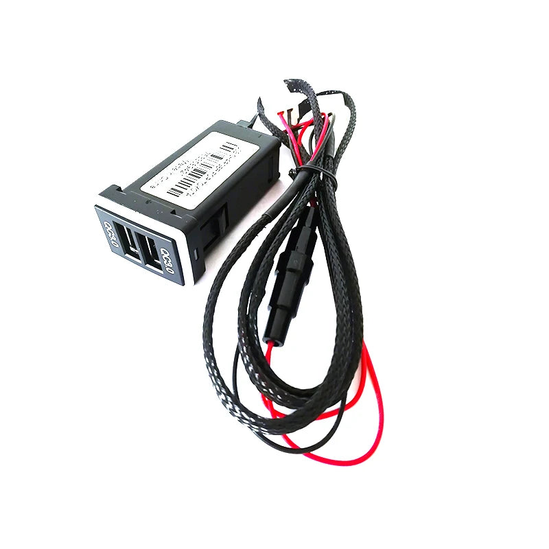 For Toyota Car Fast Charger Dual USB Phone PDA DVR Adapter Plug&Play Cable