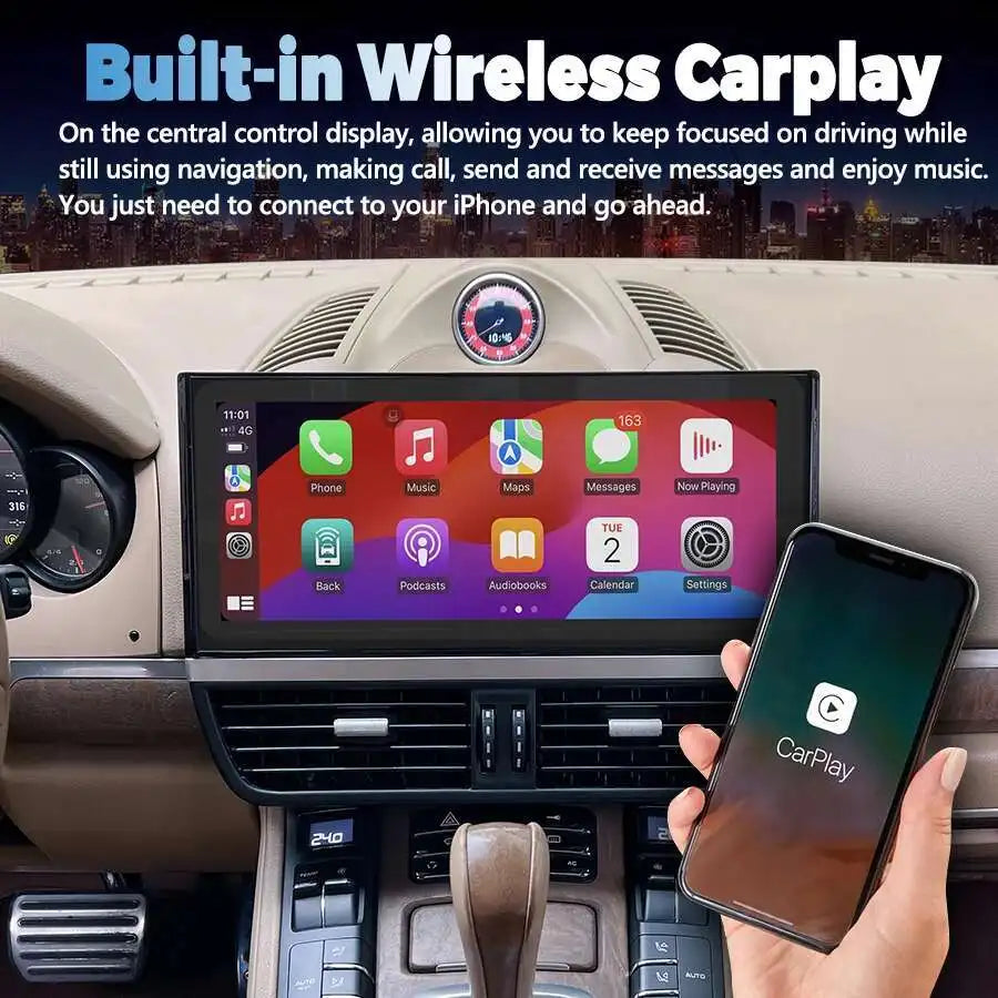 12.3inch Android Screen For Porsche Cayenne 2010-2017 Stereo Car Radio Multimedia Video Pl | AUTOKITSHOP