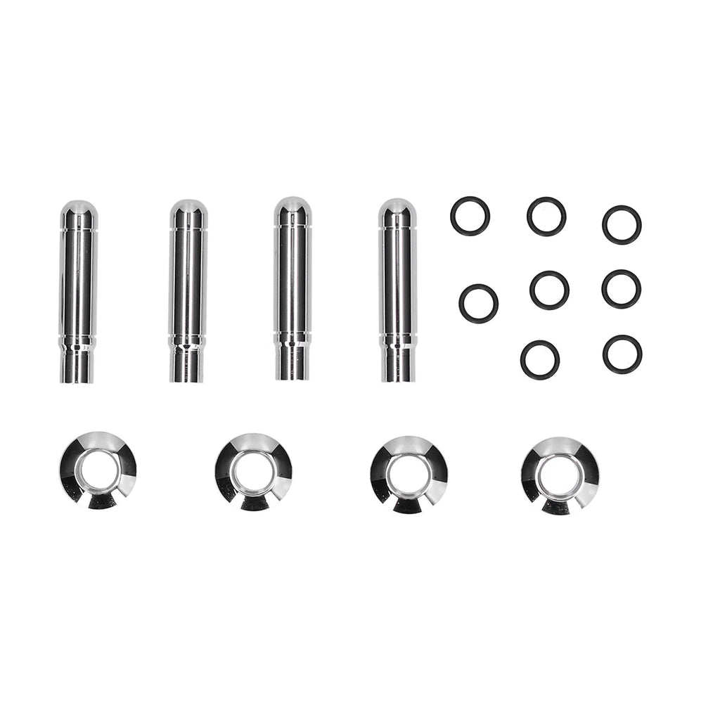 8pcs Car Door Lock Pin with Cover ABS Chrome Replacement for Chevrolet TRAX/Cruze/Malibu - Automotive LED Light