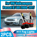 Canbus No Error H11 H8 H9 20000LM Fog Lights 60W LED Fog Lamps 12V 24V 6000K White For VW