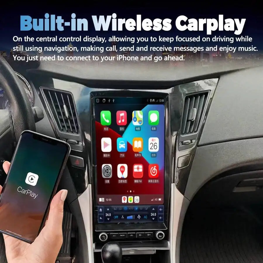 Car Multimedia Video Player Stereo For Hyundai Sonata 8 2010-2014 Android15 Auto GPS Navi  | AUTOKITSHOP