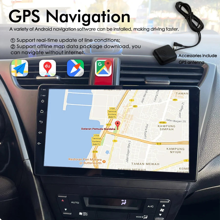 Car Radio For Honda CIVIC Hatchback 2013 2014 2015 2016 9th Gen Android Multimedia Video P