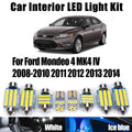 15-Piece LED Interior Light Kit for Ford Mondeo 4 MK4 IV 2008 - 2010 - Canbus Dome Map Door Trunk Bulbs | AUTOKITSHOP