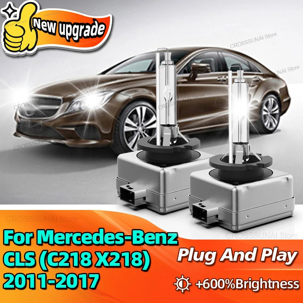 HID Bulb Xenon D1S Car Headlight 10000LM Bright Lamp 6000K For Mercedes Benz CLS C218 X218