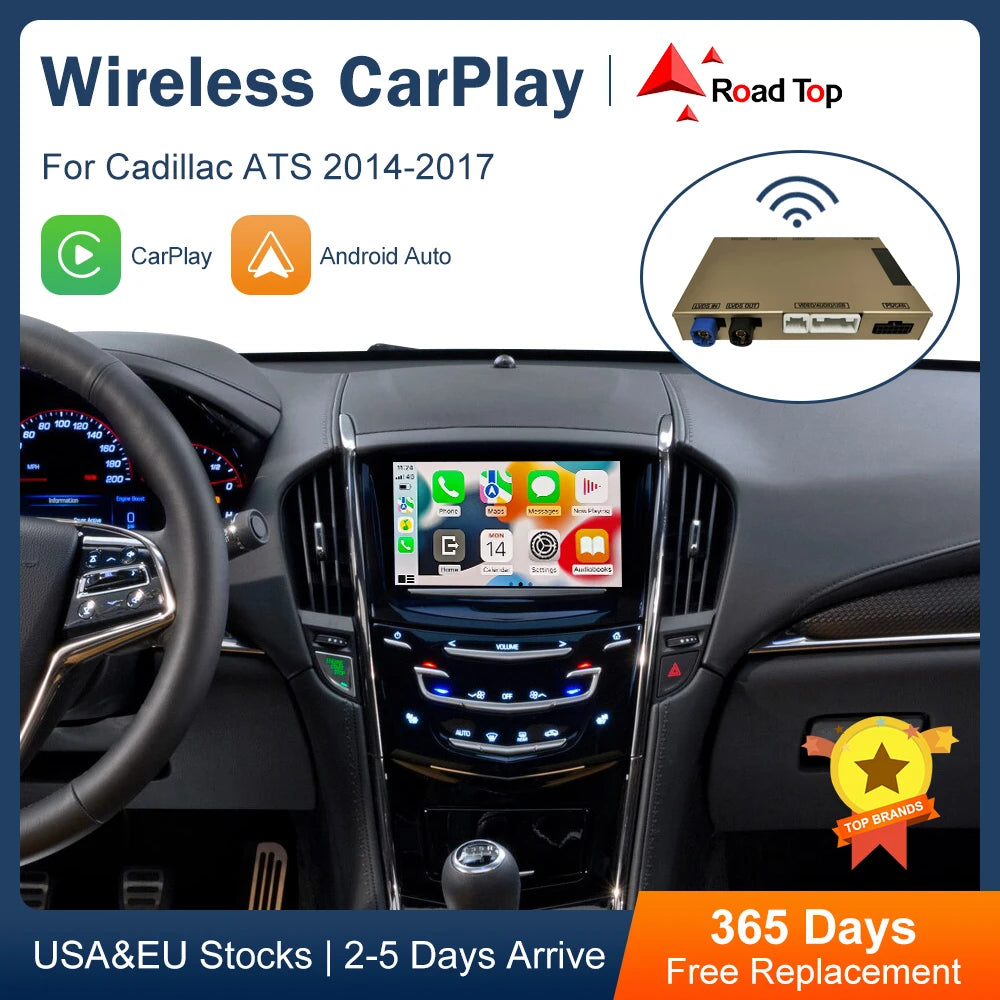 CN Wireless CarPlay for Cadillac ATS 2014-2017 Android Auto Interface Mirror Link AirPlay  | AUTOKITSHOP