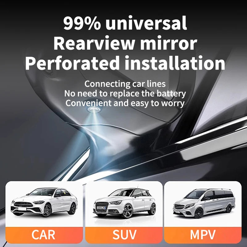 Universal Modified LED Rearview Mirror Angel Wing Welcome Light Suitable for Mercedes Benz