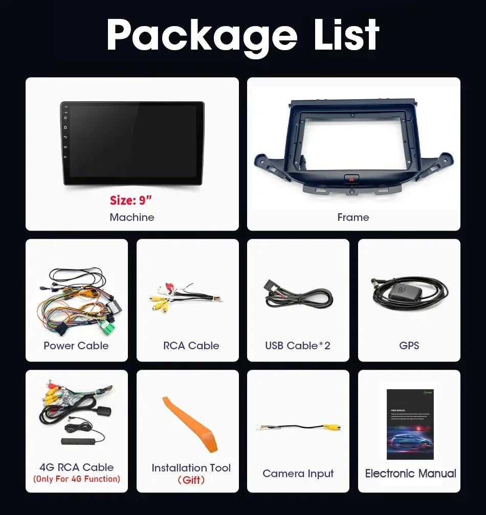 For Opel Astra K 2015 - 2019 Android 14 Wireless Carplay Stereo Screen Car Radio Multimedi