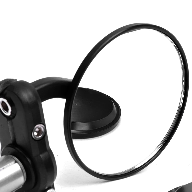 2pcs/Pair Universal Motorcycle Rear View Mirrors Round 7/8" Handle Bar End Foldable Motorbike Si - Automotive LED Light