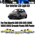 LED Interior Light Kit for Fiat Abarth 500 595 695 500C 595C 695C Grande Punto EVO Punto Car Accessories - Canbus Err...