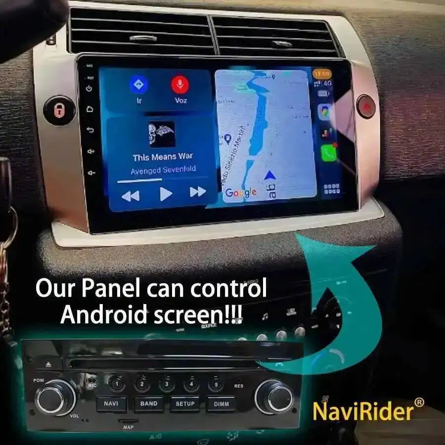 Car Control Panel Screen For PEUGEOT 207 207CC 2006-2015 For Citroen C4 C-Triomphe C-Quatr
